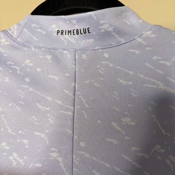 ADIDAS Primeblue Sustainably Made Sleeveless Golf Shirt Mock Neck Design Sz XL - Picture 10 of 11